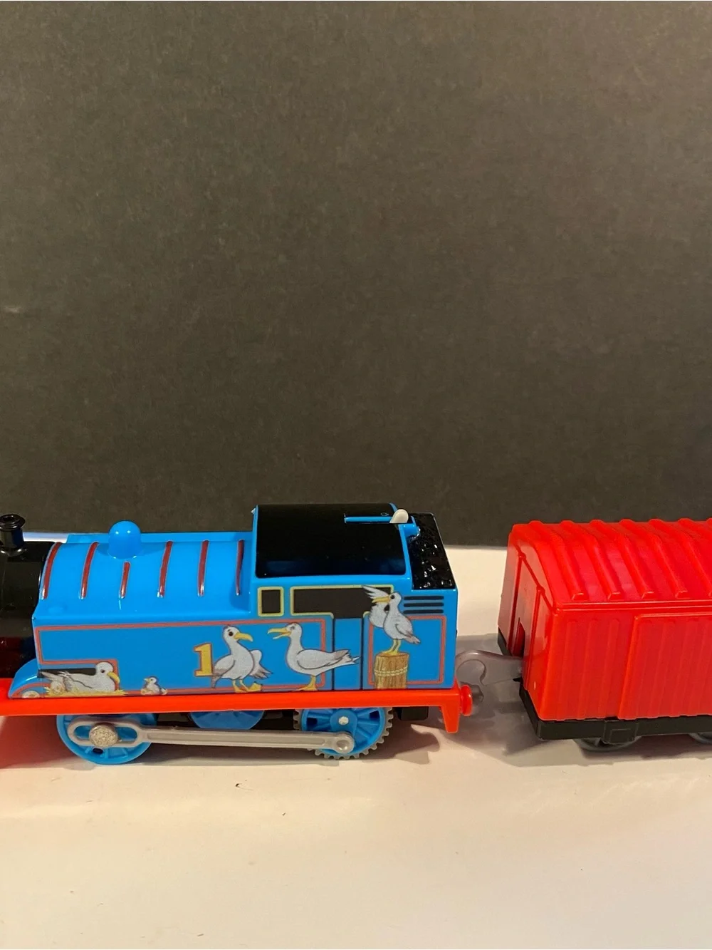 Trackmaster Thomas the Tank Engine with Red Car and Board Book Bundle